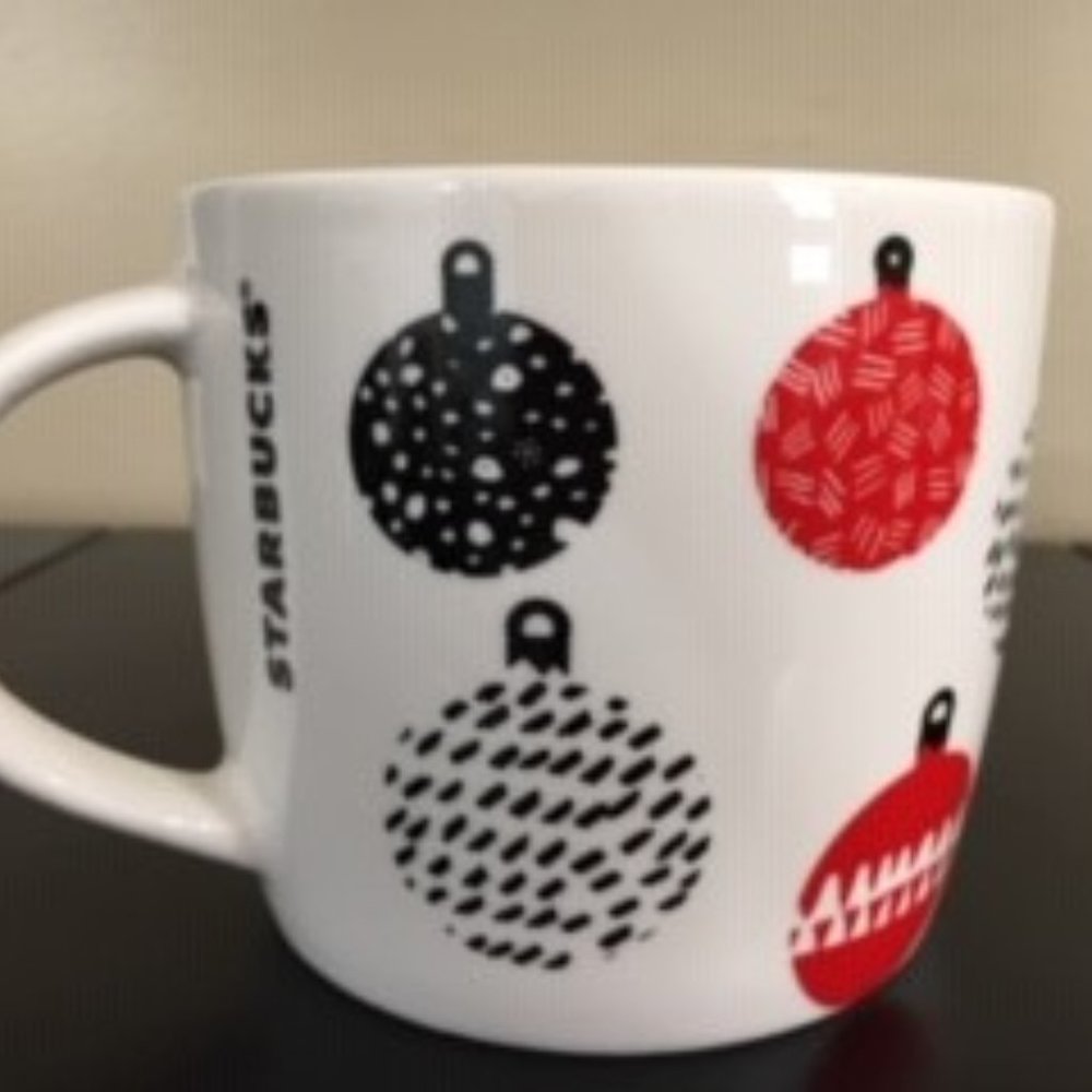 White Starbucks Christmas Mug